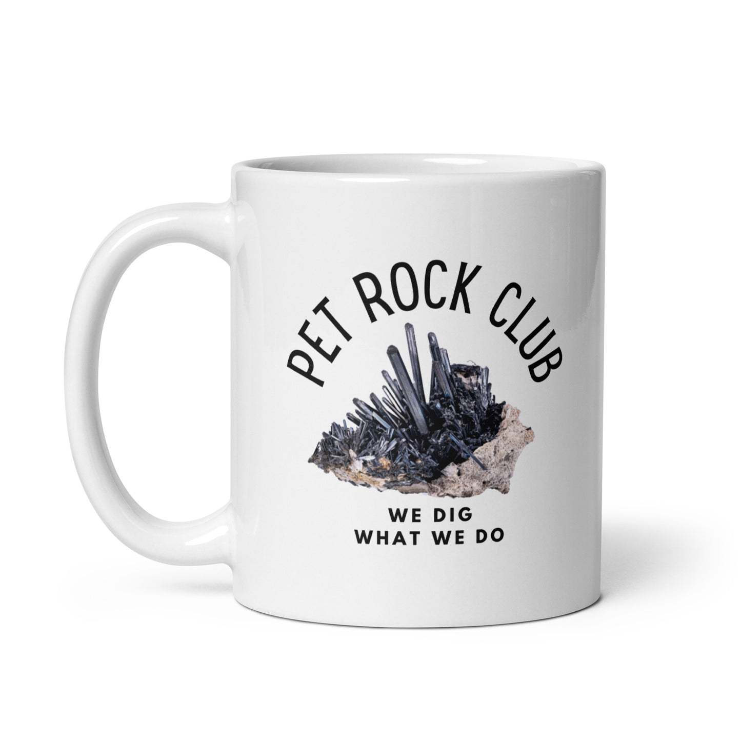 Rock Out With Your Rock Out White Glossy Mug