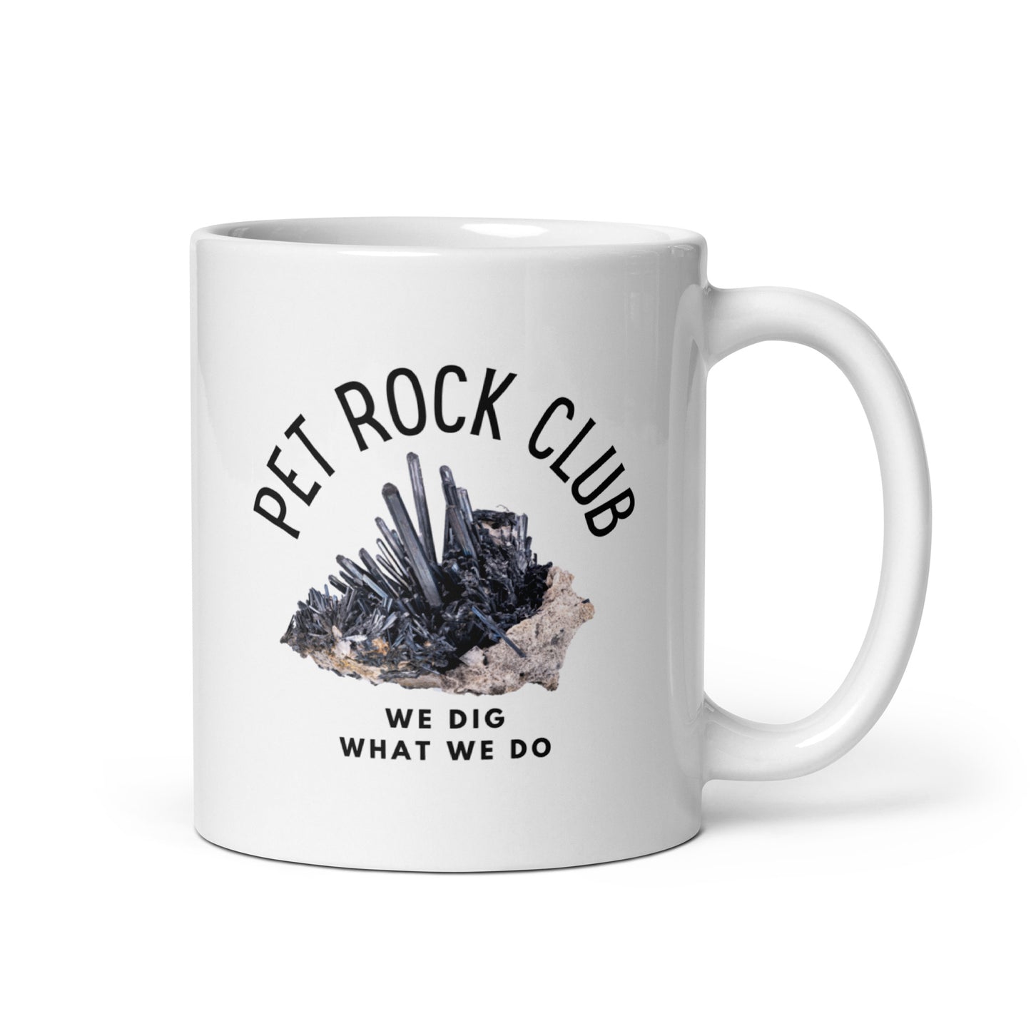 Rock Out With Your Rock Out White Glossy Mug