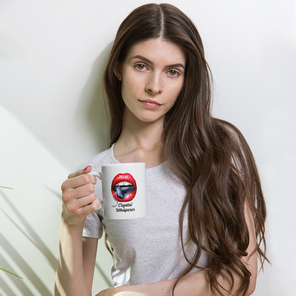Crystal Whisperer White Glossy Mug