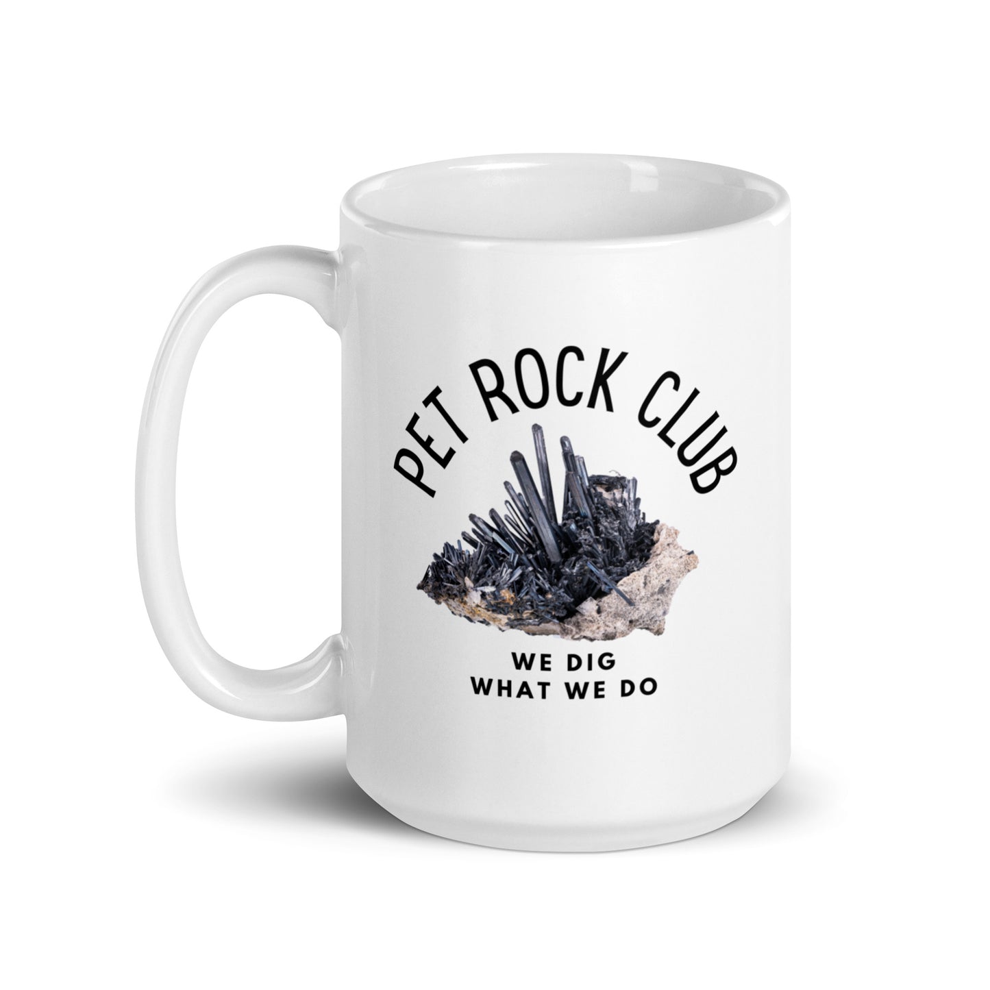 Rock Out With Your Rock Out White Glossy Mug