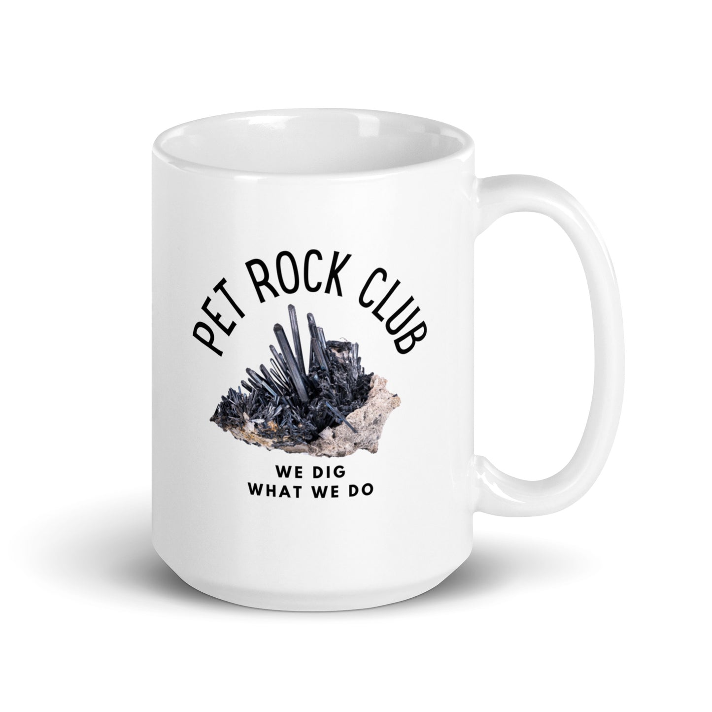Rock Out With Your Rock Out White Glossy Mug
