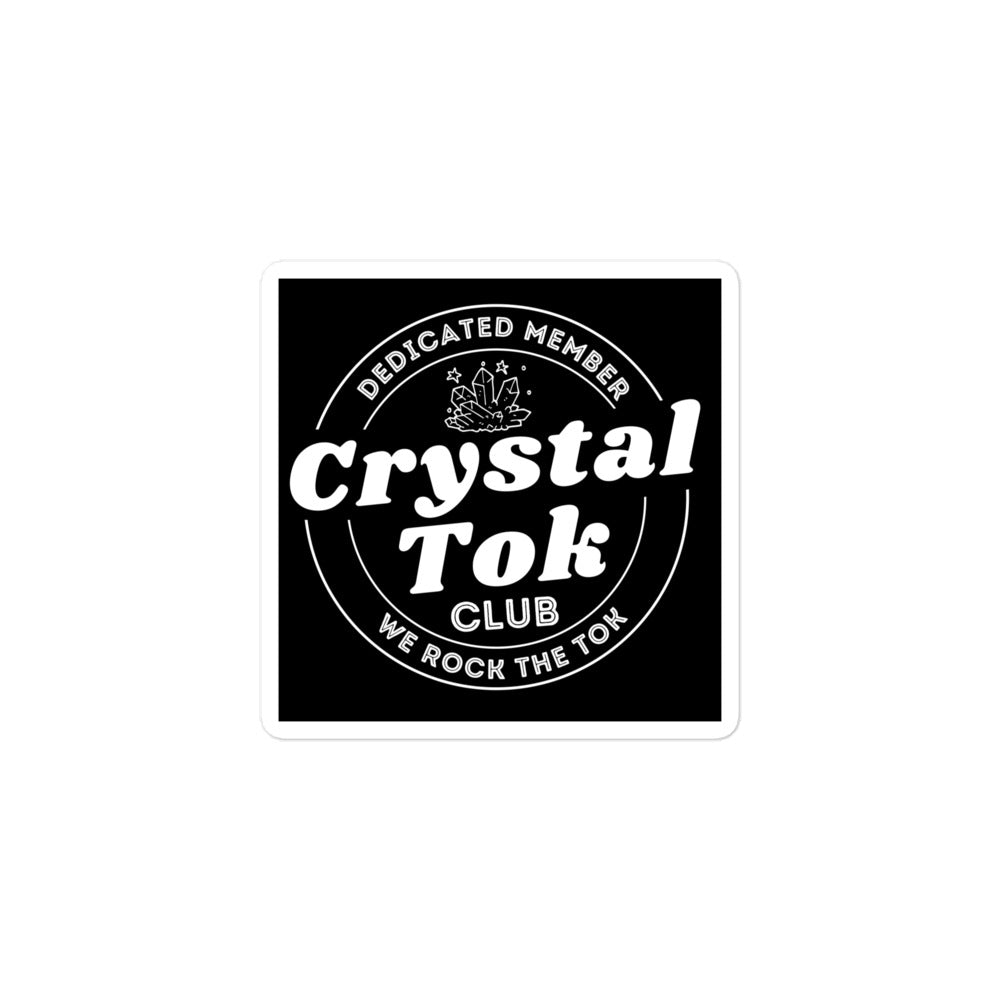 CrystalTok Club Vinyl Stickers