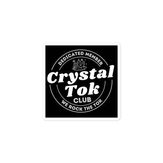 CrystalTok Club Vinyl Stickers