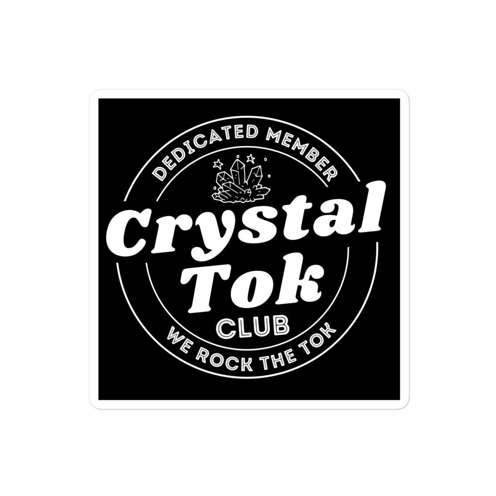 CrystalTok Club Vinyl Stickers