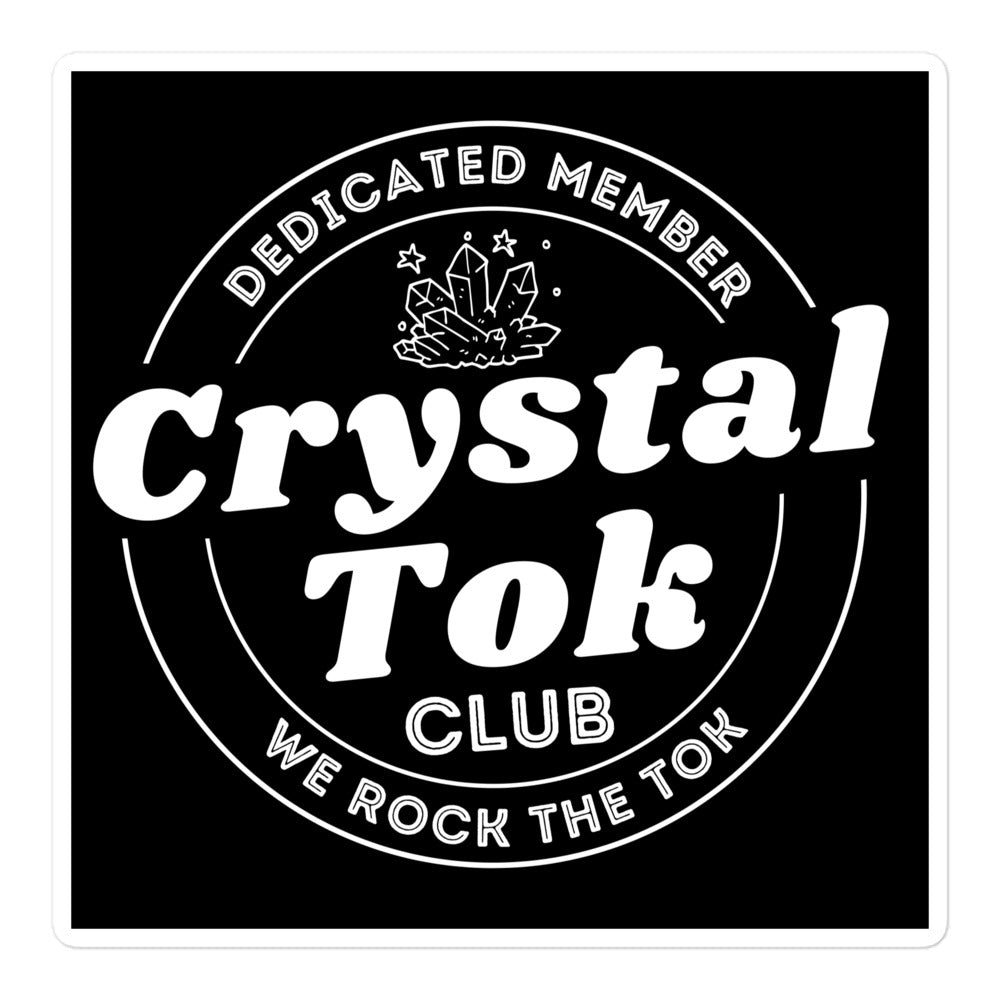 CrystalTok Club Vinyl Stickers