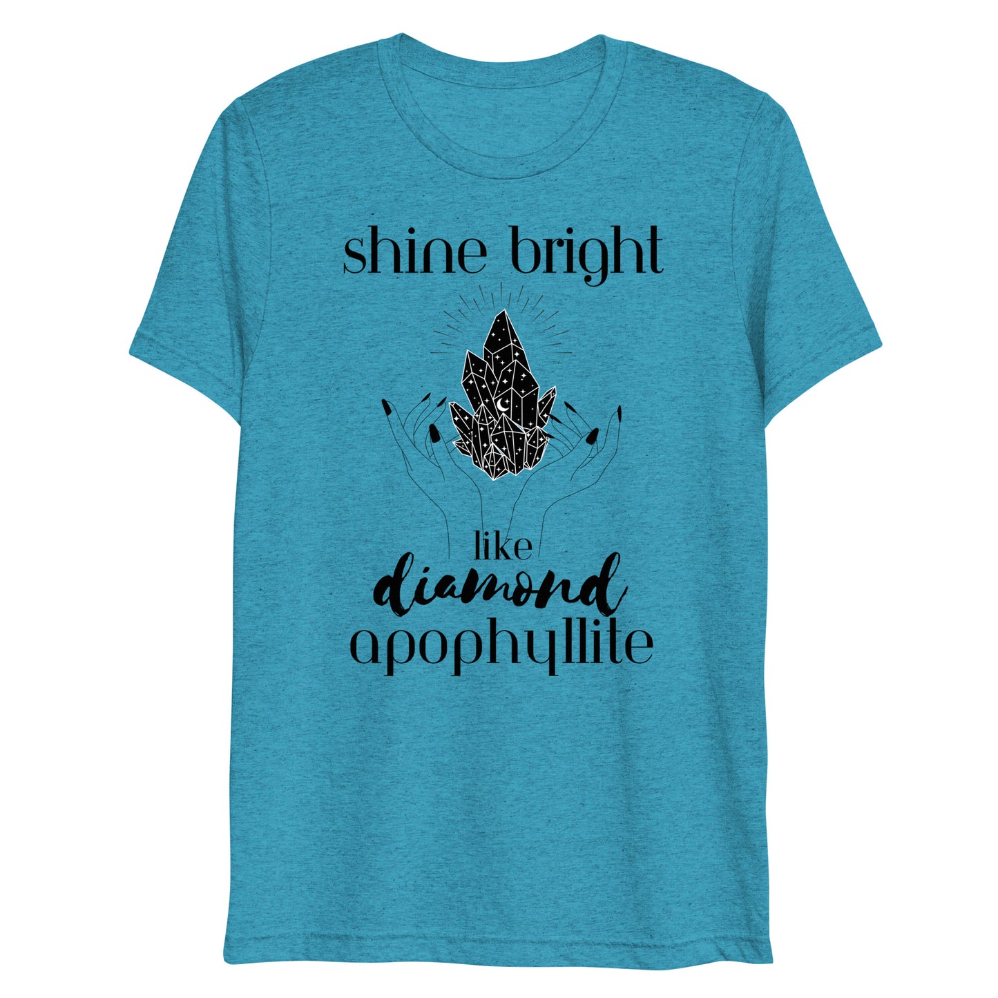 Shine Bright Like Apophyllite Short Sleeve T-shirt