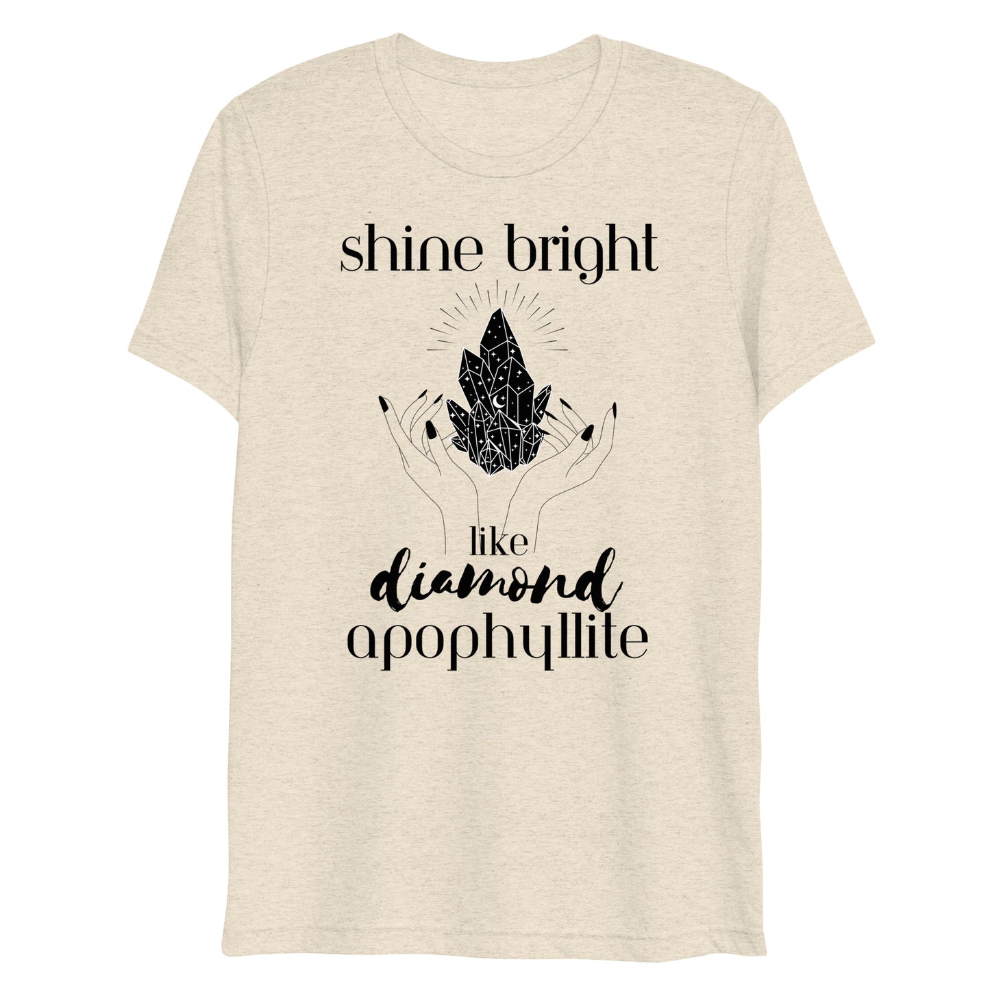 Shine Bright Like Apophyllite Short Sleeve T-shirt