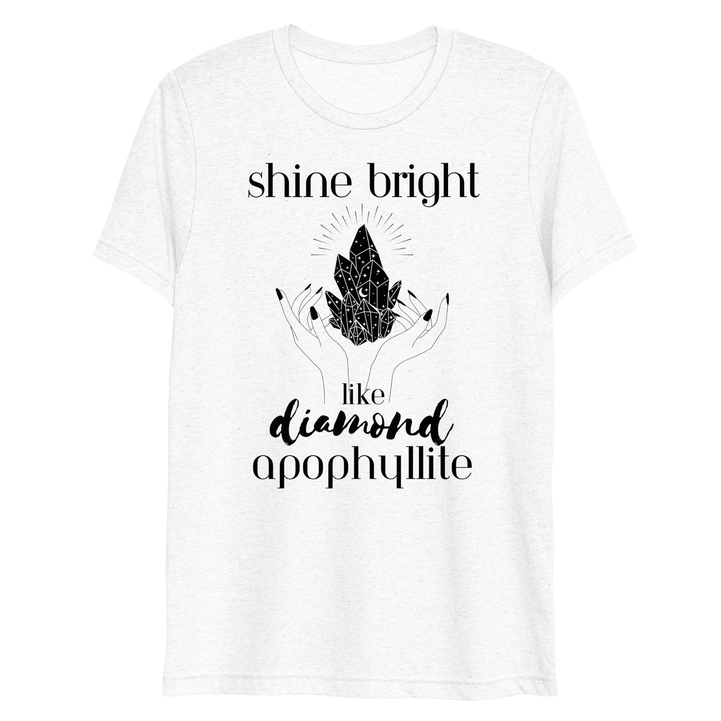 Shine Bright Like Apophyllite Short Sleeve T-shirt