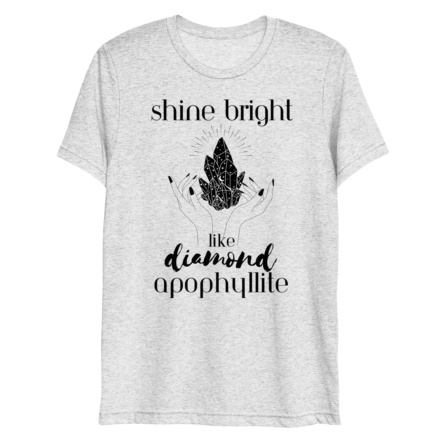 Shine Bright Like Apophyllite Short Sleeve T-shirt