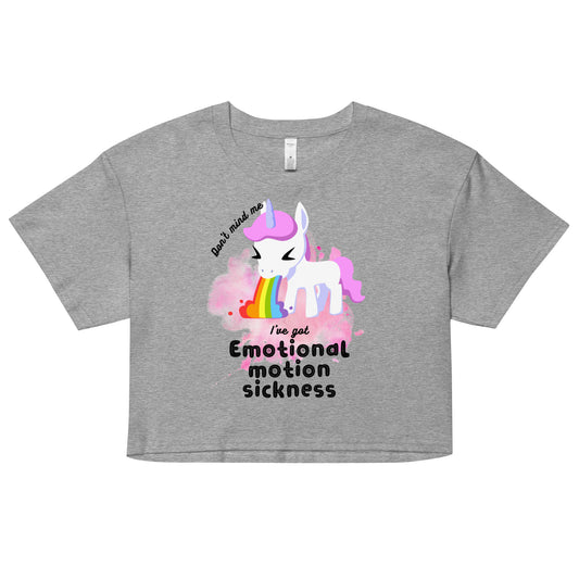 Emotional Motion Sickness Women’s Crop Top T-shirt