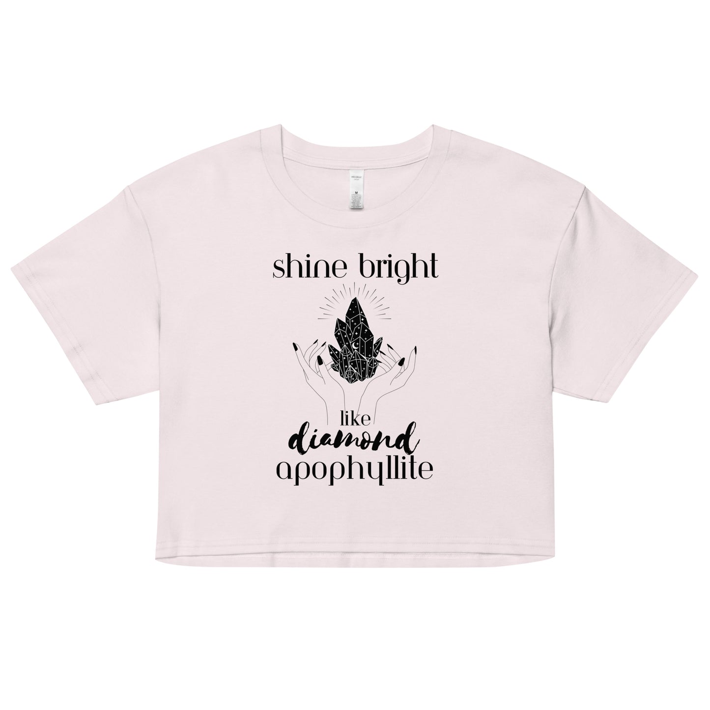 Shine Bright Like Apophyllite Women’s Crop Top