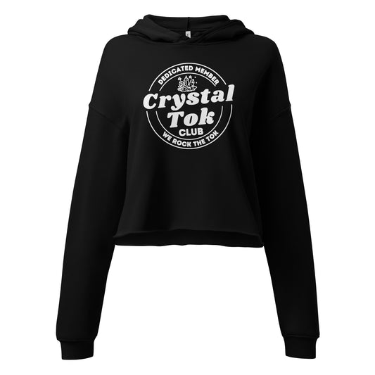 CrystalTok Club Crop Hoodie Sweatshirt