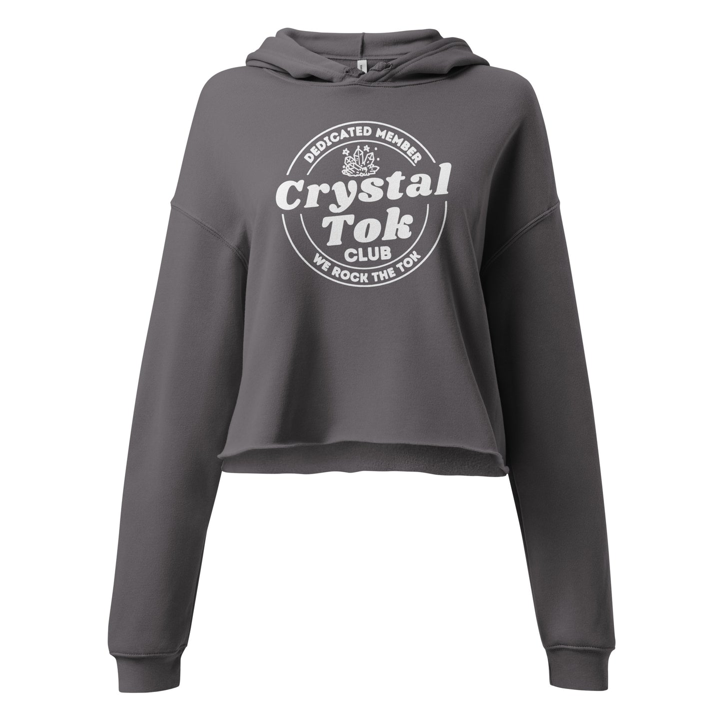 CrystalTok Club Crop Hoodie Sweatshirt